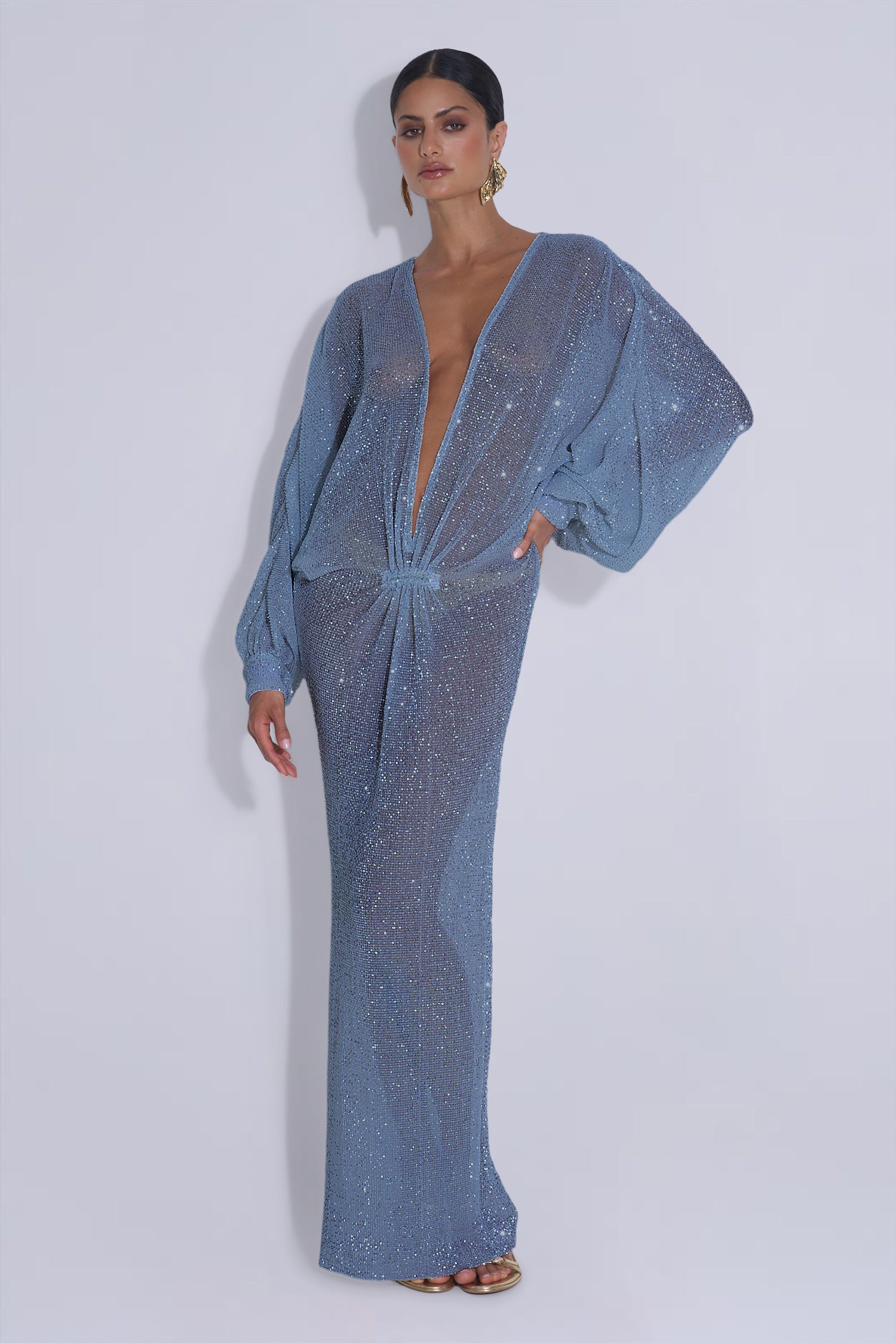 Experimental Gown - Steel Sequin