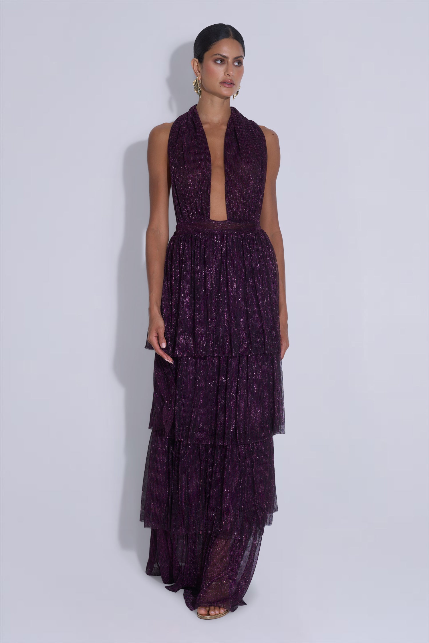 Nammos Gown - Plum Moonlight