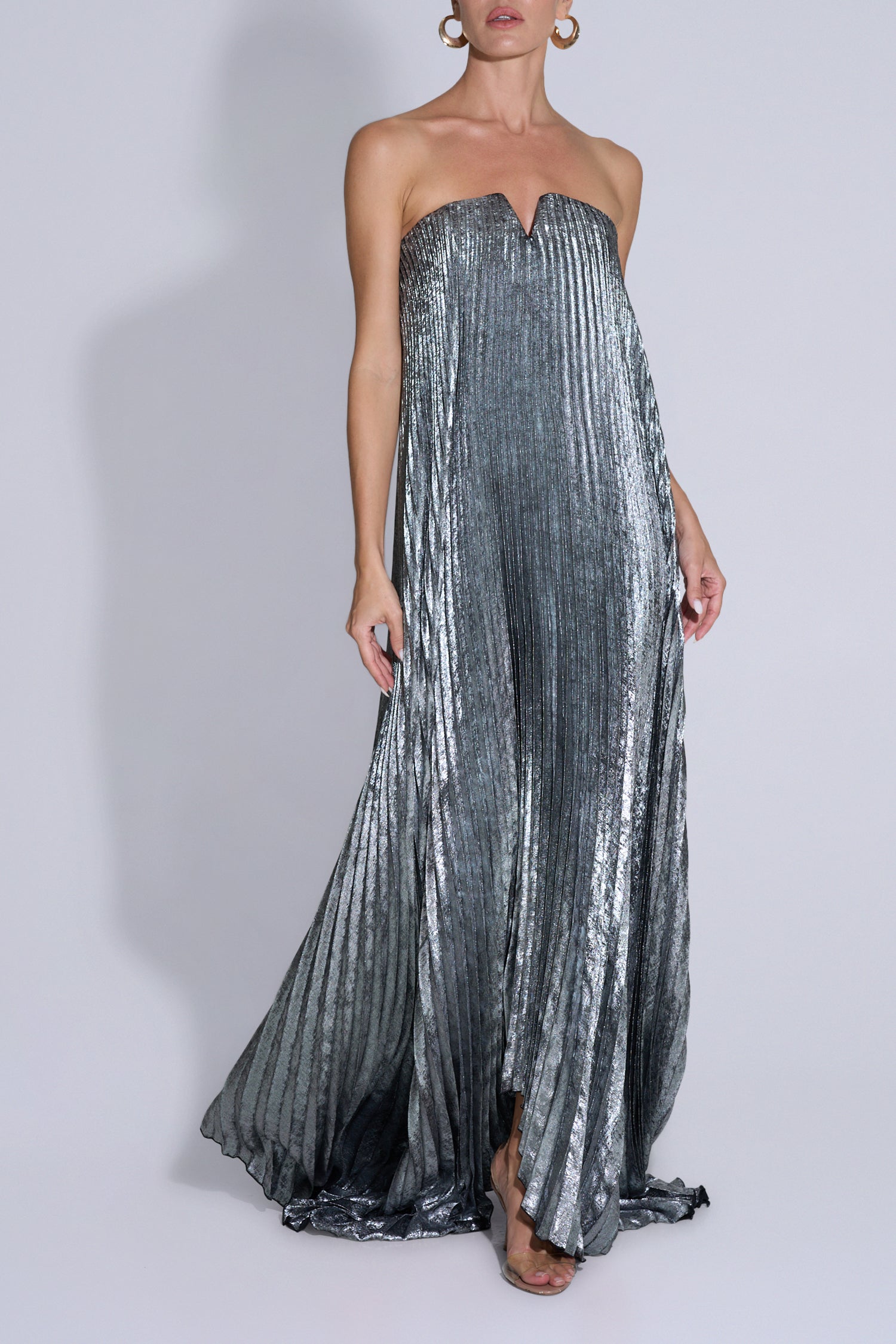 Black Tie Gown - Gunmetal Shimmer