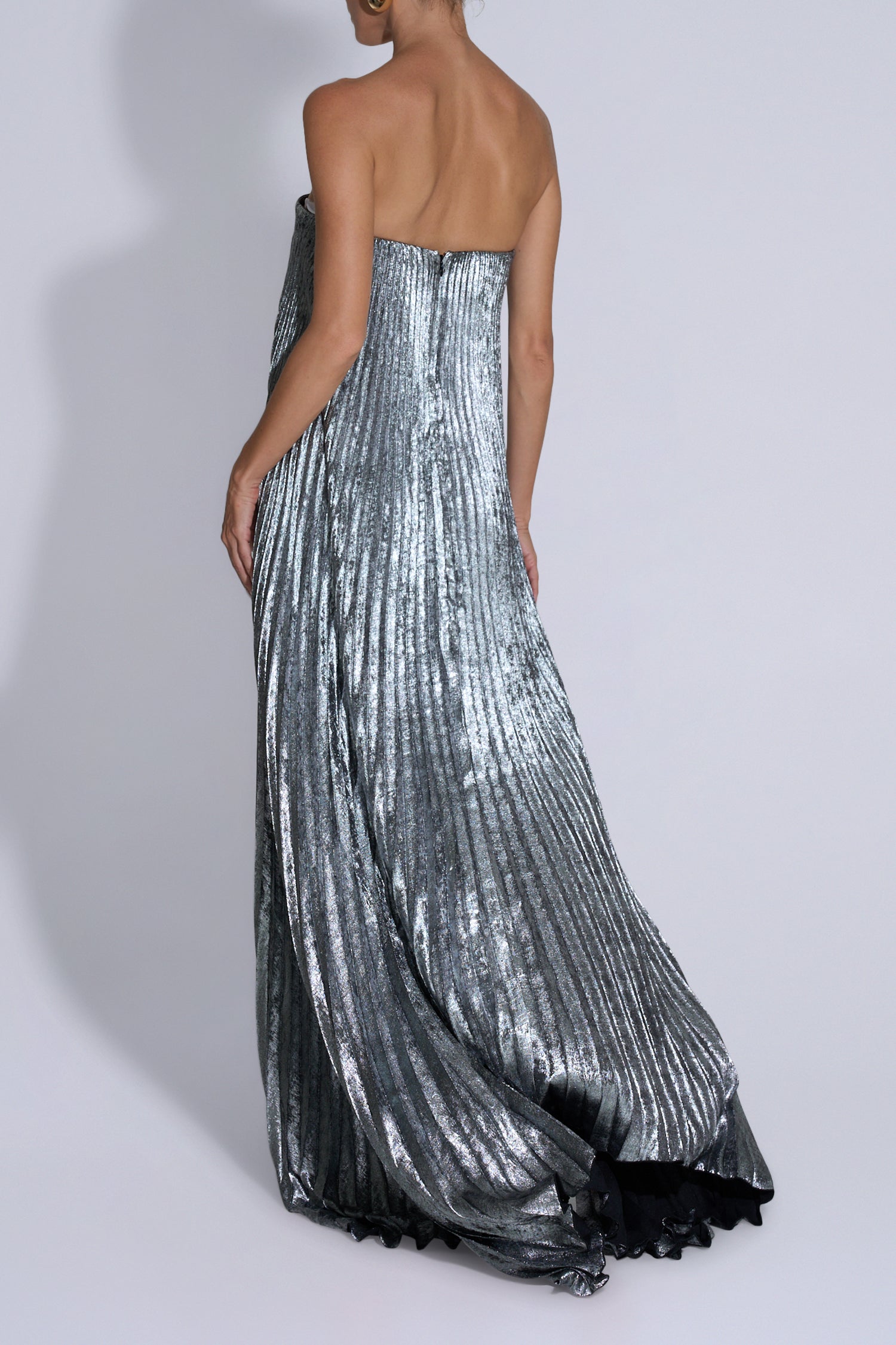 Black Tie Gown - Gunmetal Shimmer