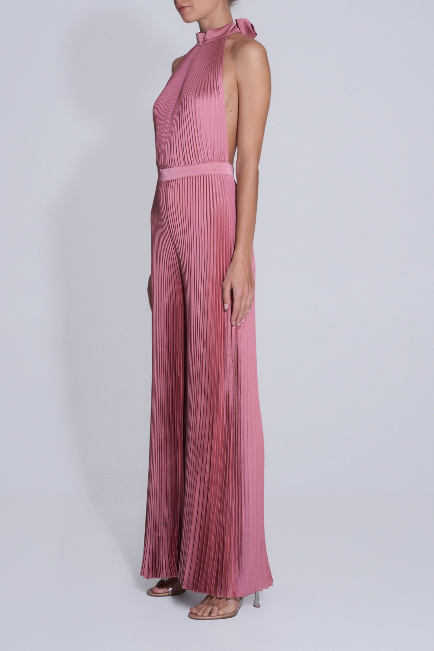 Low Back Cinema Jumpsuit - Dusty Rose