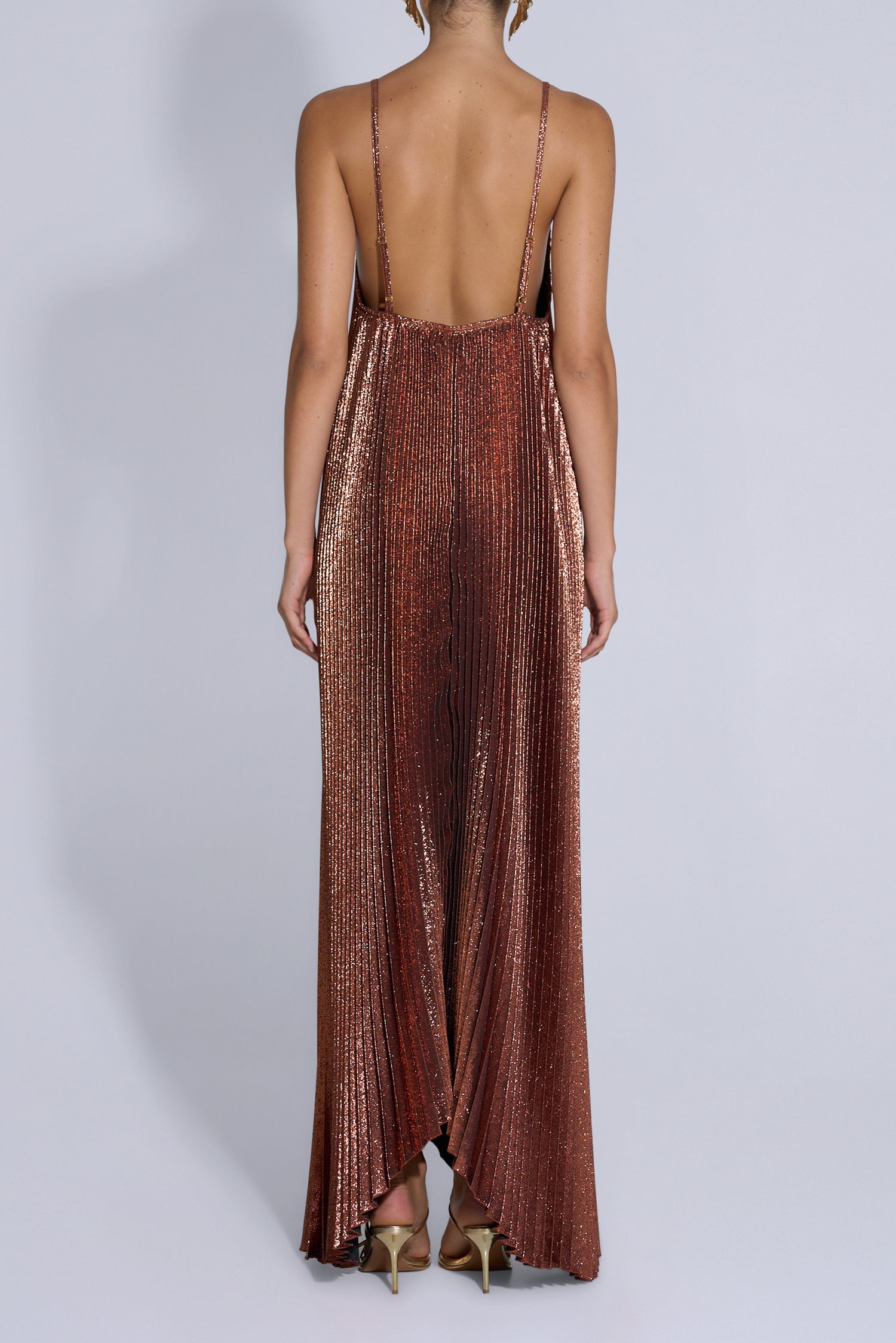 The Muse Gown - Bronze Glitter