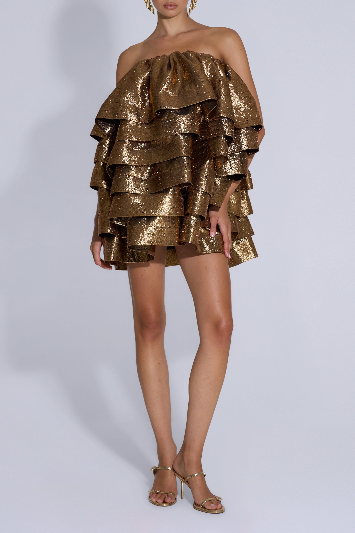 Mayfair Mini - Gold Glitter