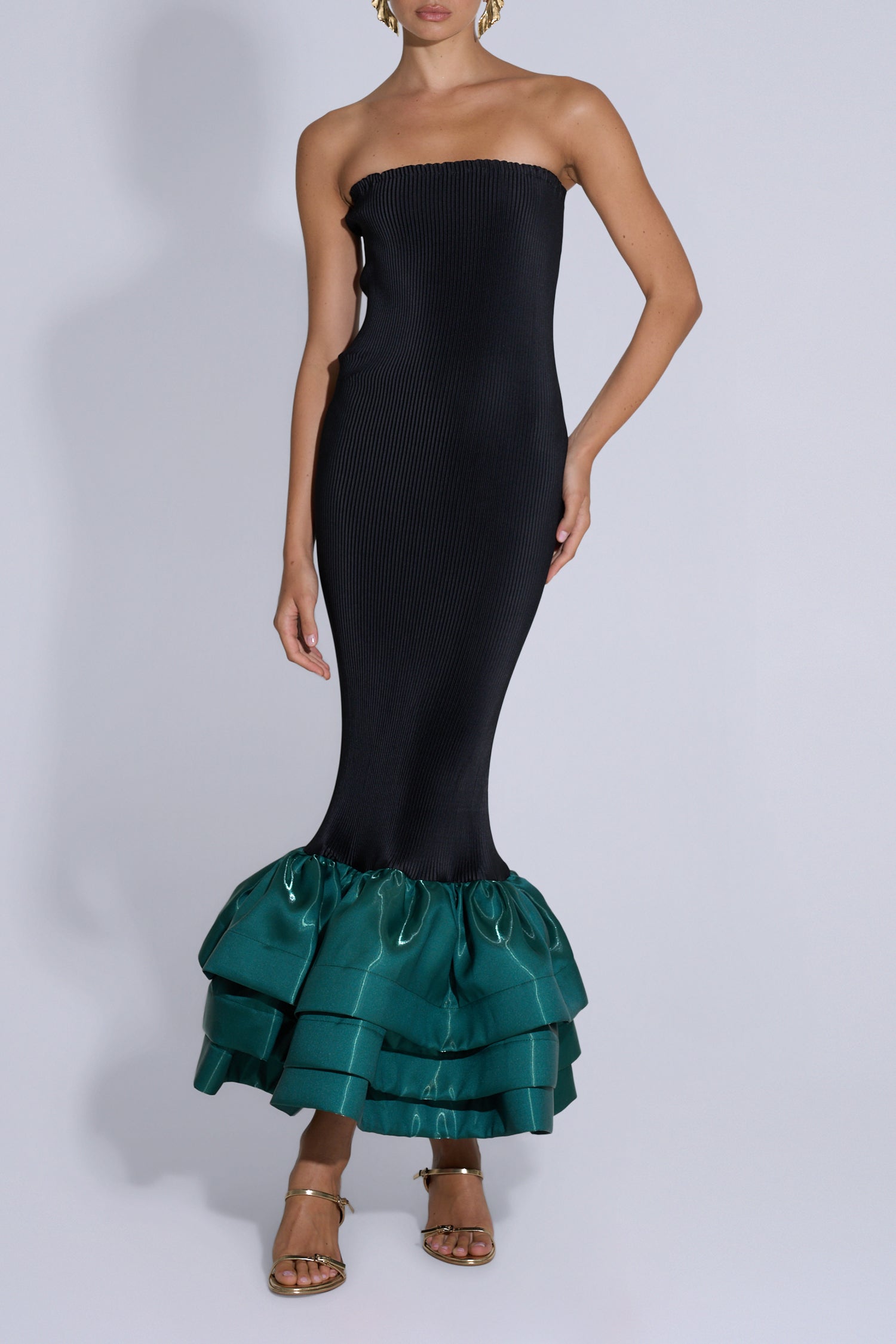 Ramblas Dress - Pine Gloss