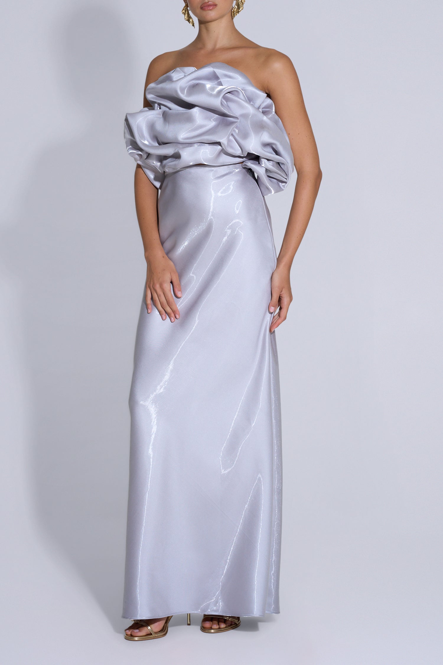 York Skirt - Silver Gloss