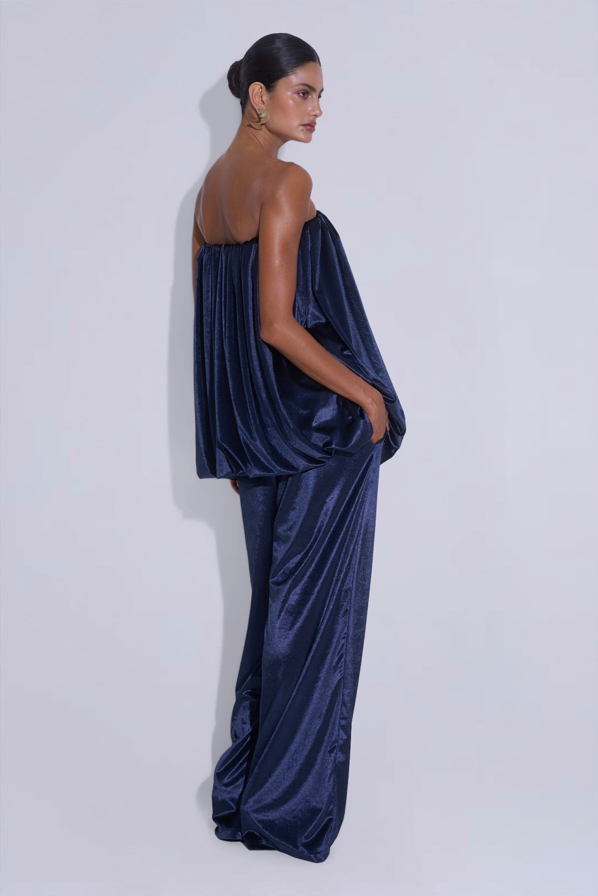 La Musique Pant - Navy Velvet