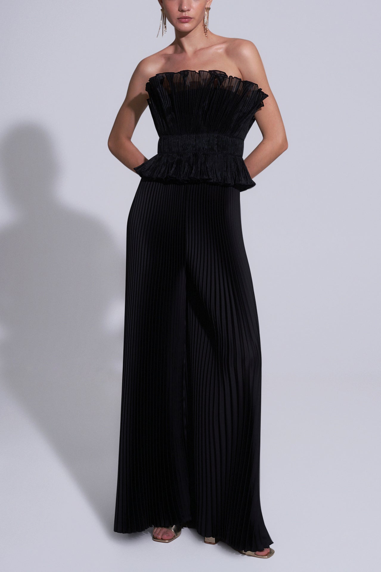 Bisous Pleated Pant - Noir