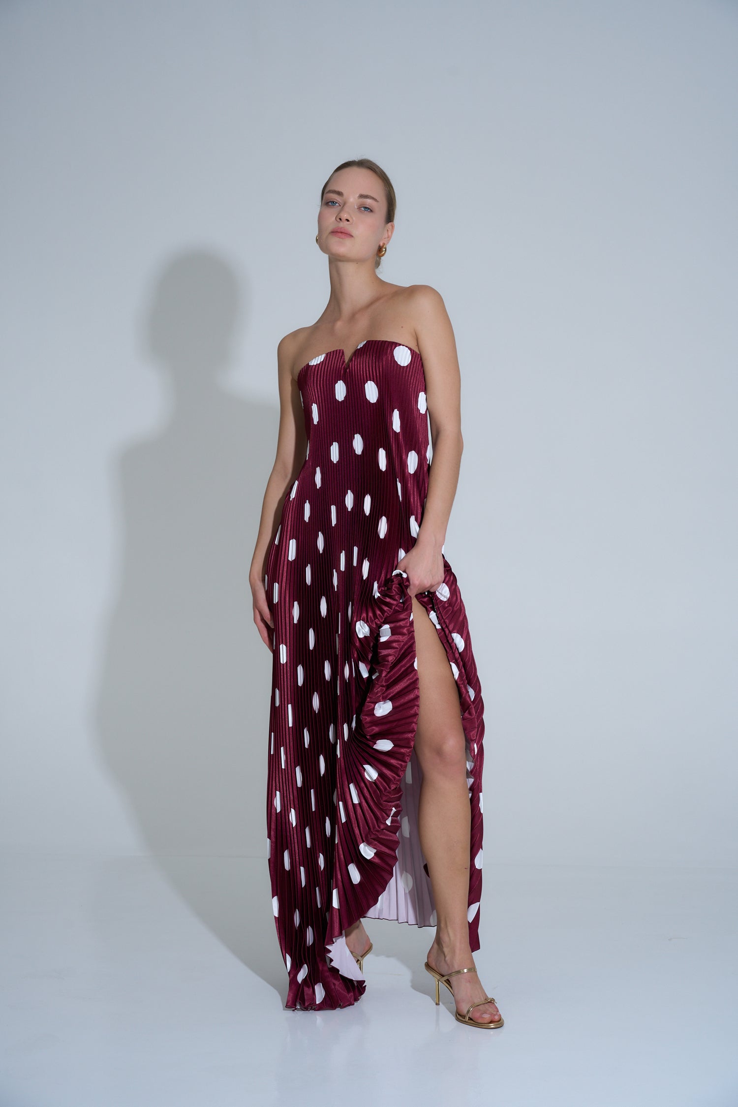 Black Tie Gown - Polka Wine