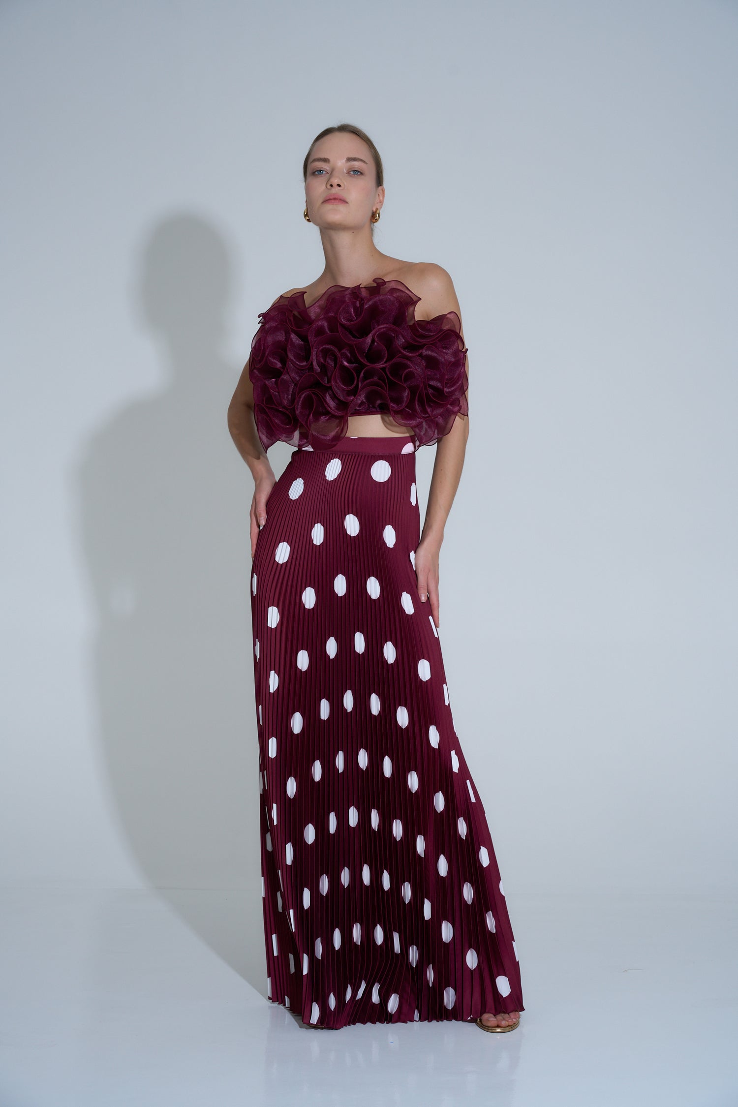 Cou Cou Top - Wine Organza