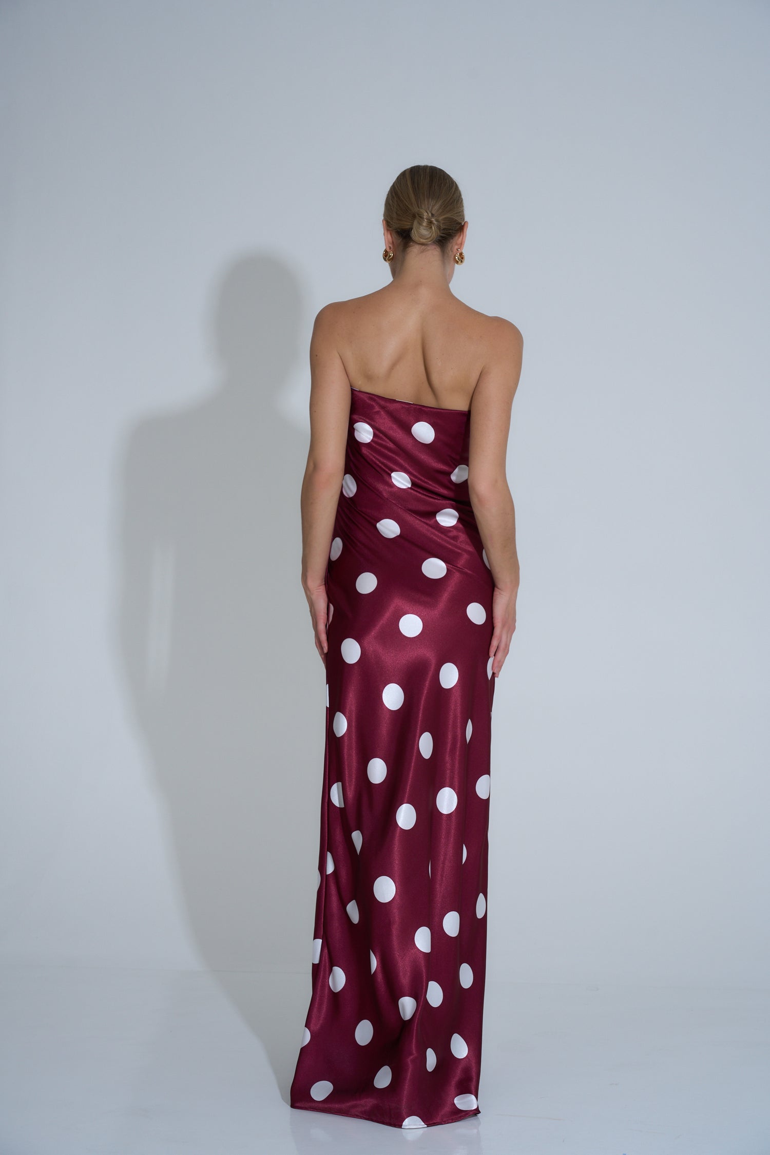 York Dress - Polka Wine