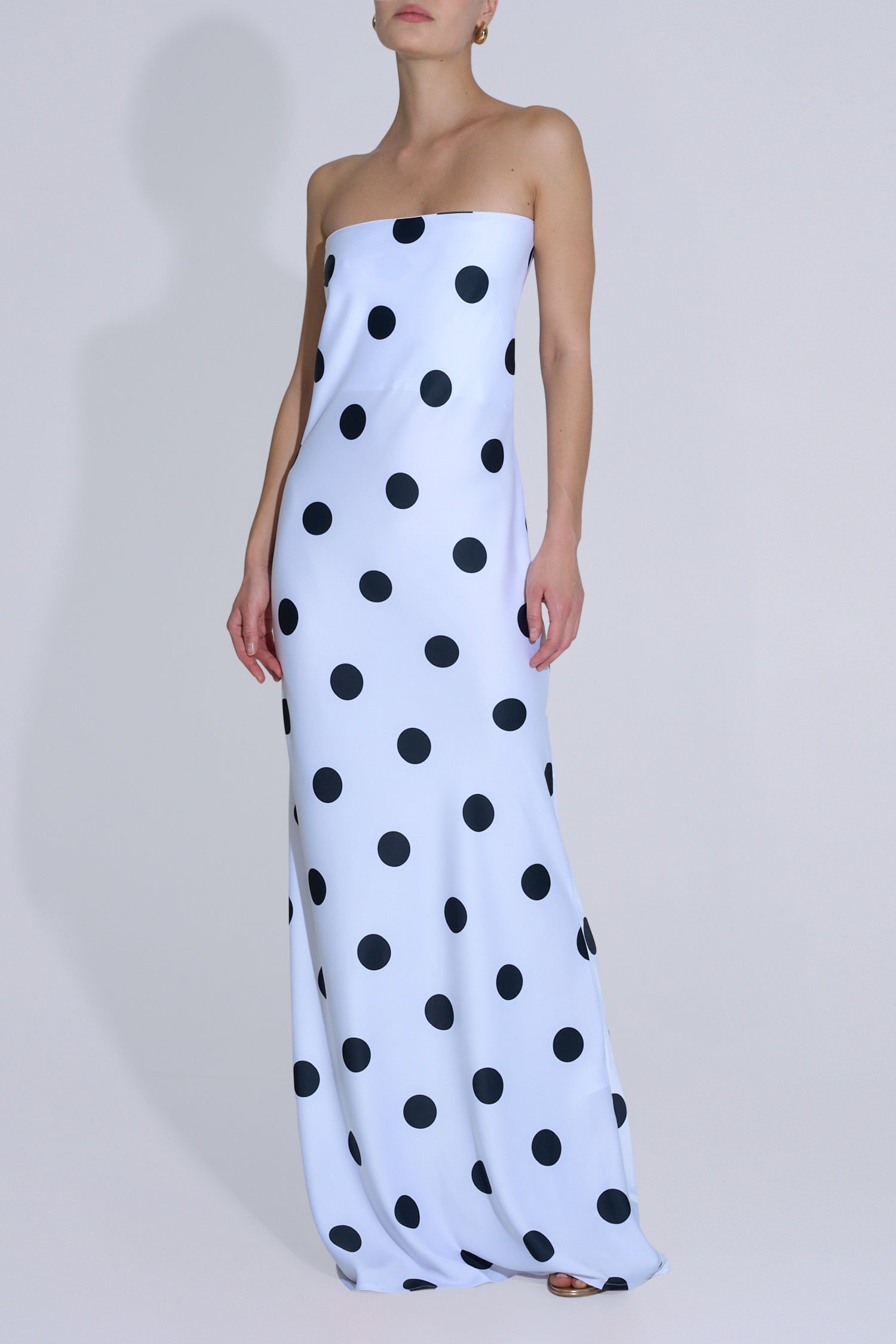 York Dress - Polka Blanc