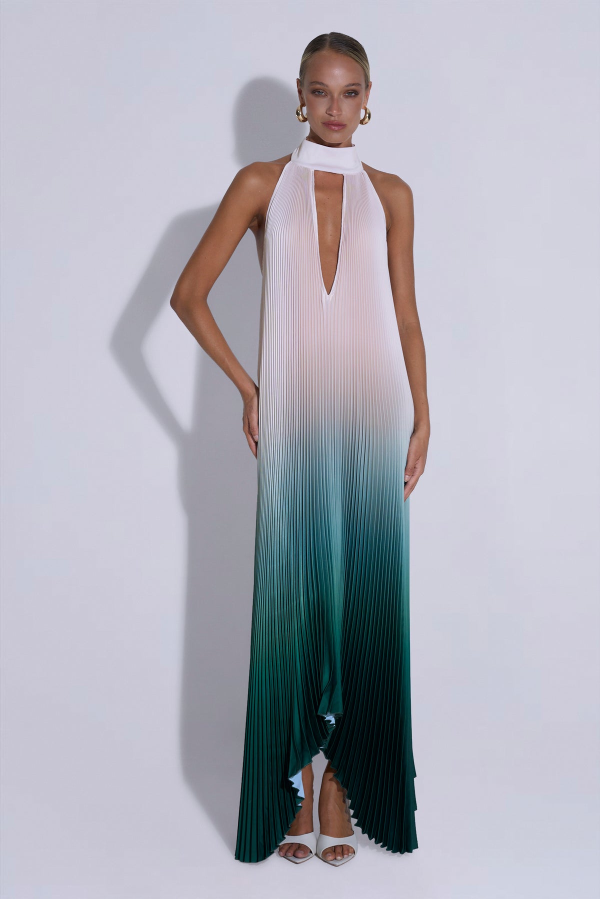 Opera Gown - Green Milk Ombre