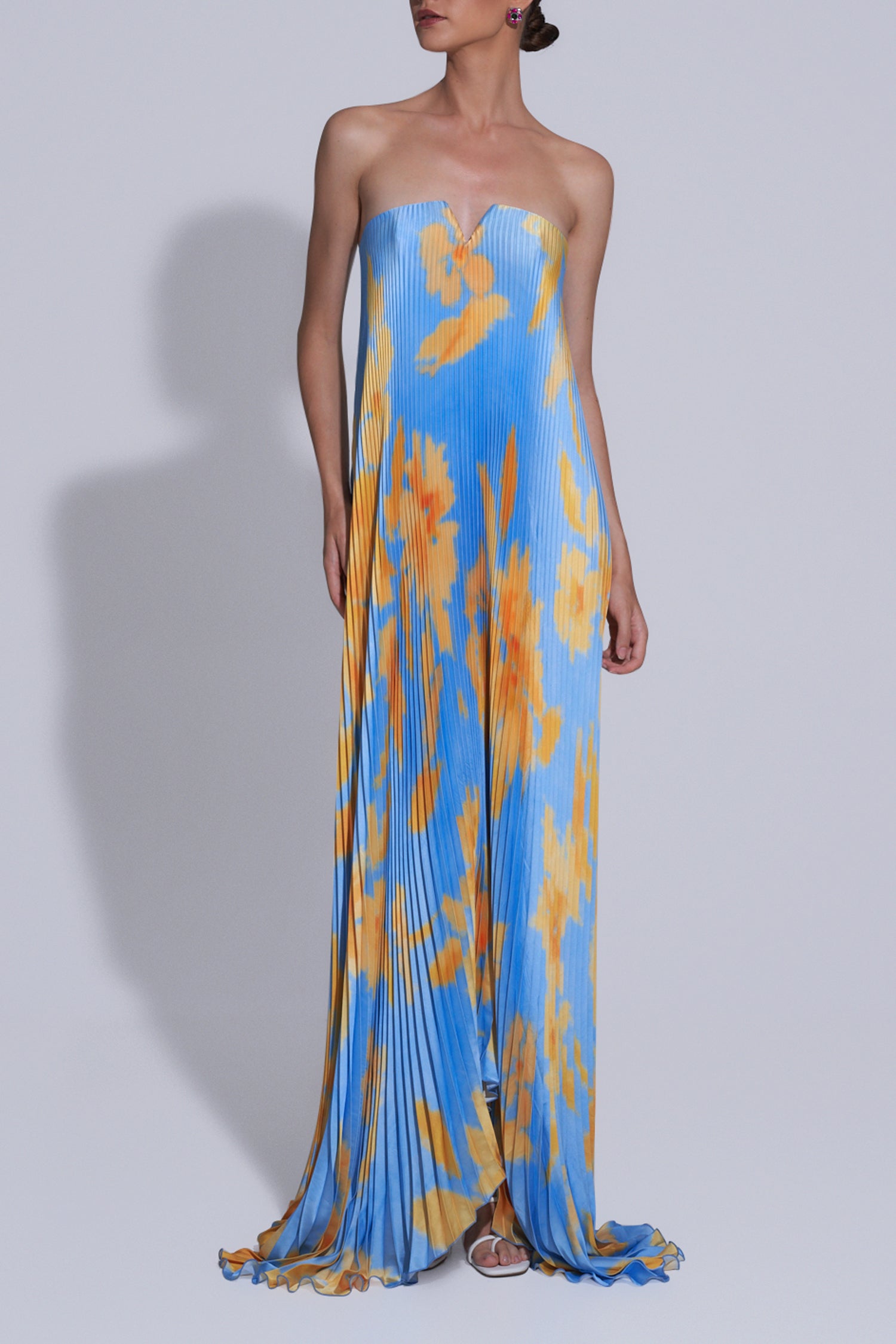 Black Tie Gown - Jardin Blue