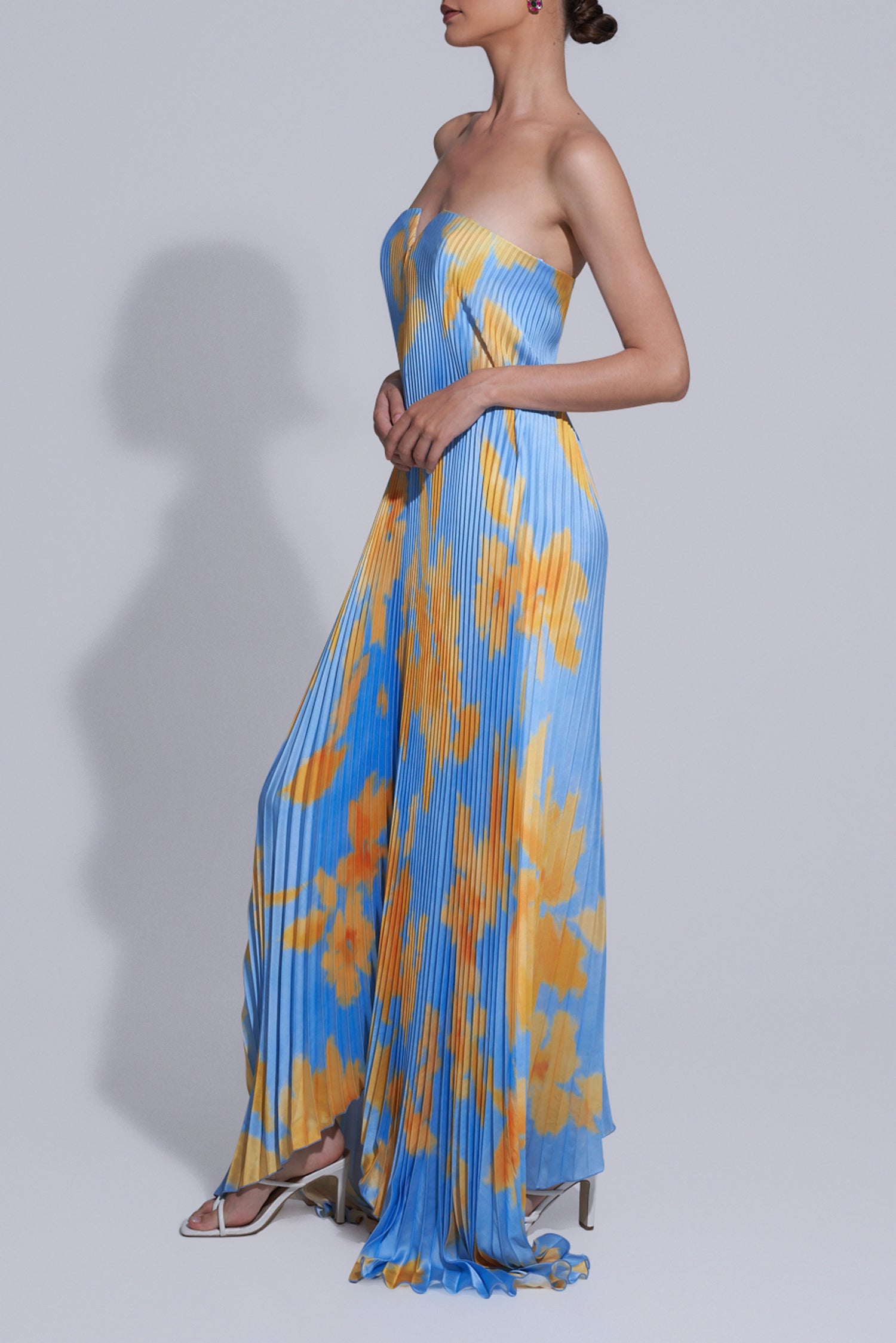 Black Tie Gown - Jardin Blue
