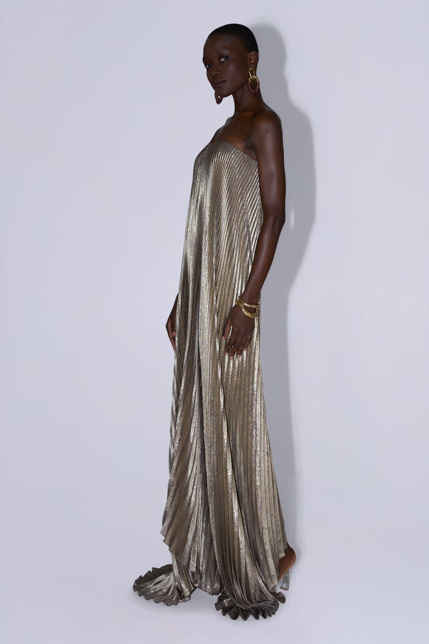 Black Tie Gown - Gold Shimmer