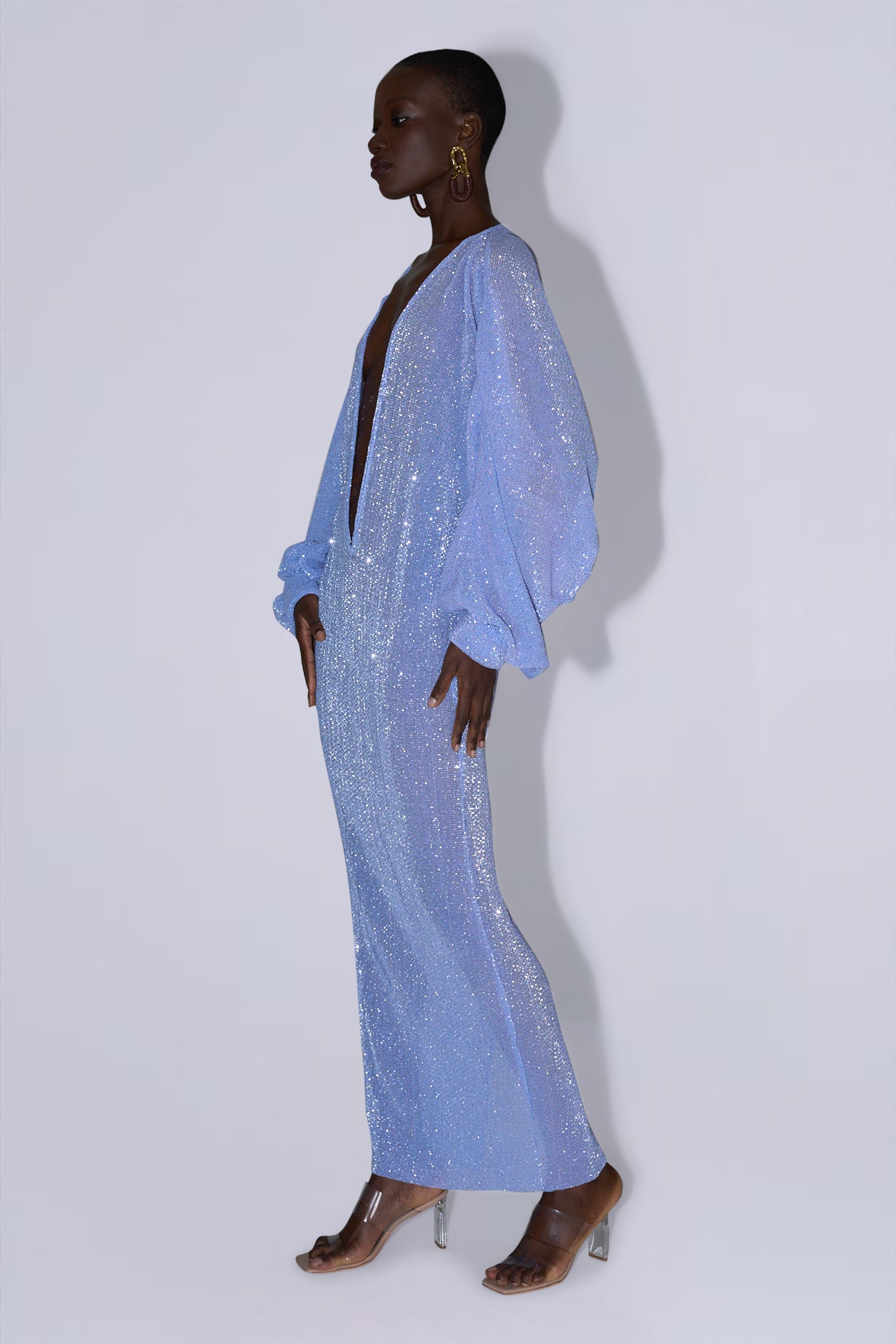 Experimental Gown - Sapphire Sequin