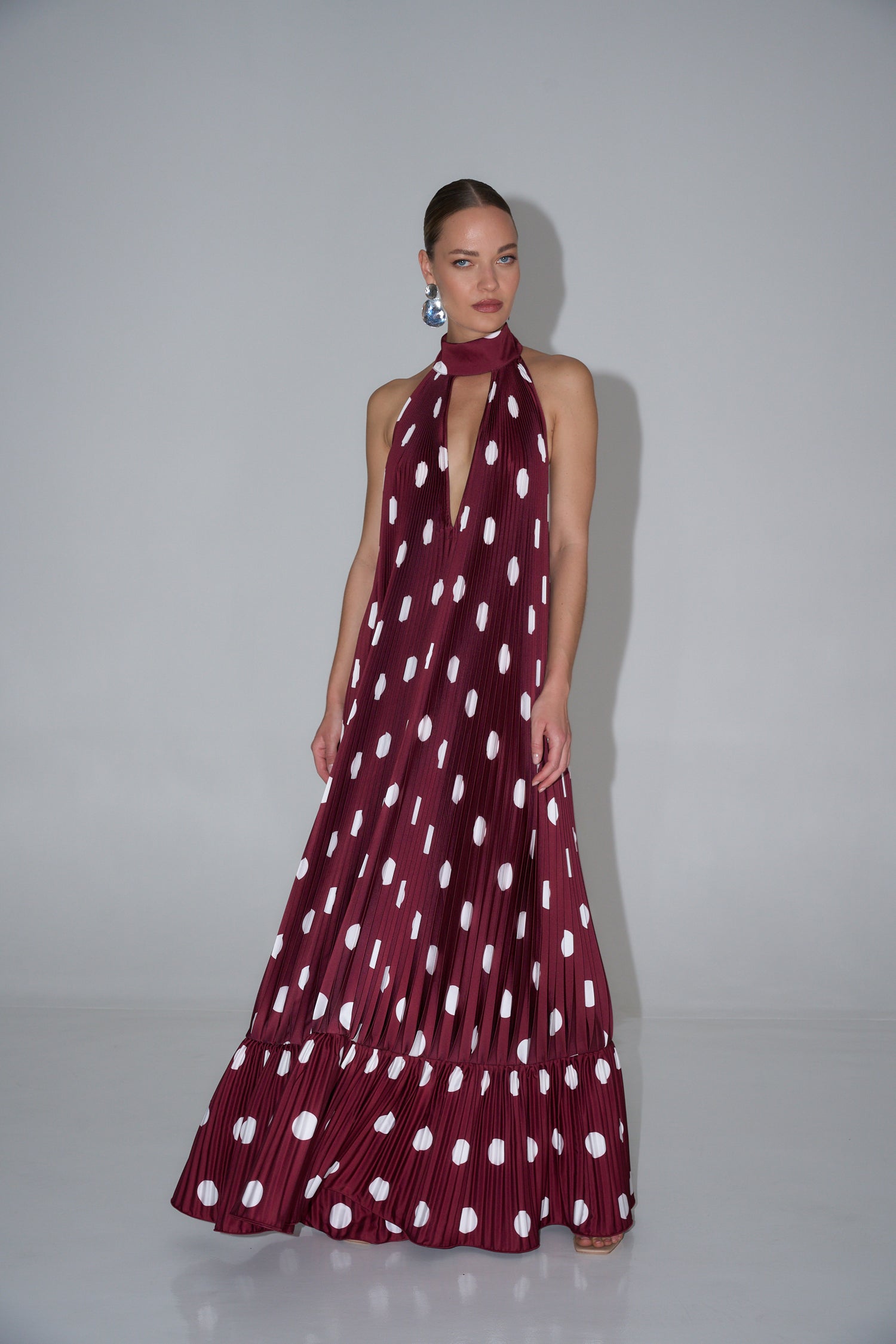 Libertie Gown - Polka Wine