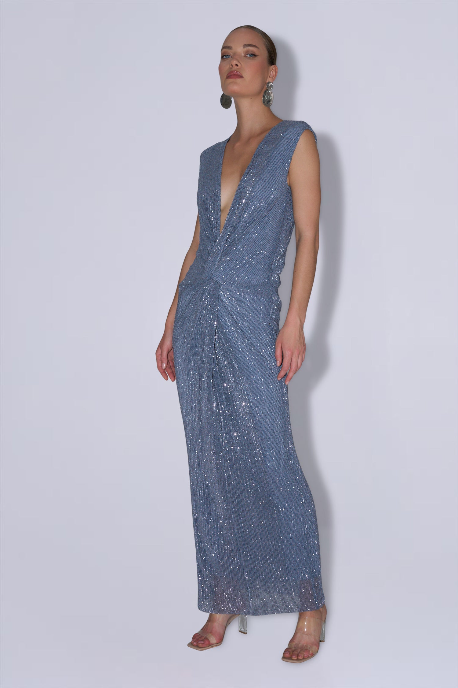 Cirque Dress - Steel Sequin