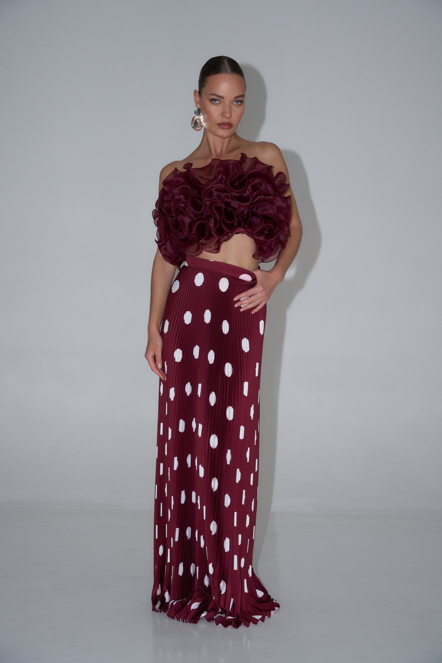 Cou Cou Top - Wine Organza
