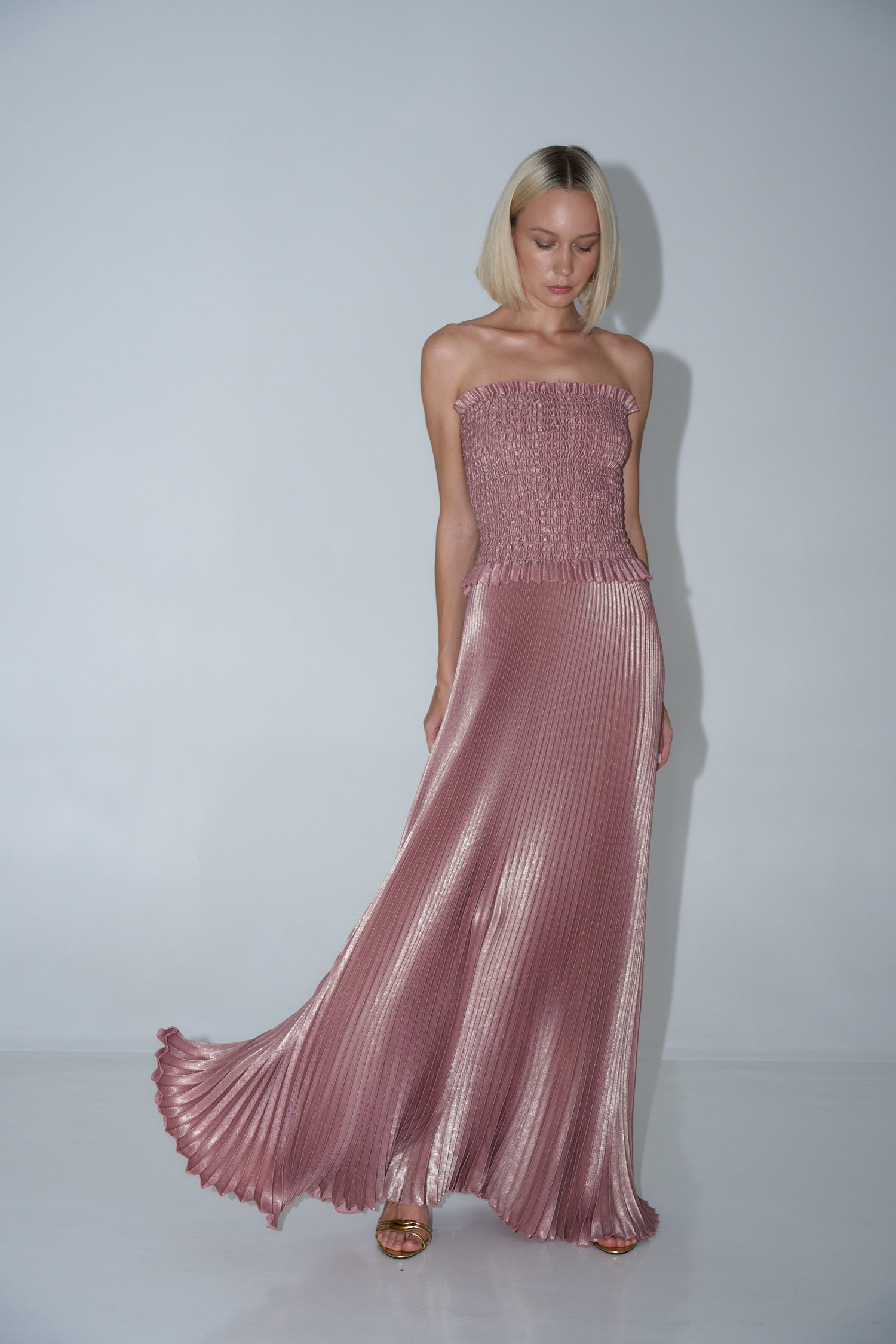 Maya Gown - Rose Quartz Shimmer