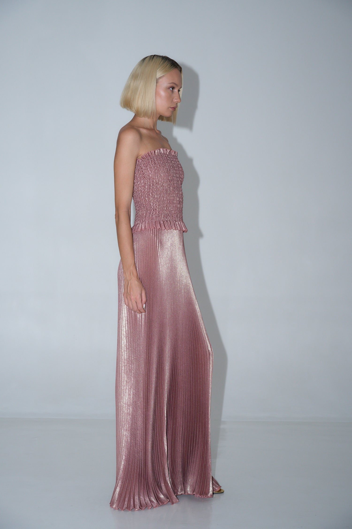 Maya Gown - Rose Quartz Shimmer