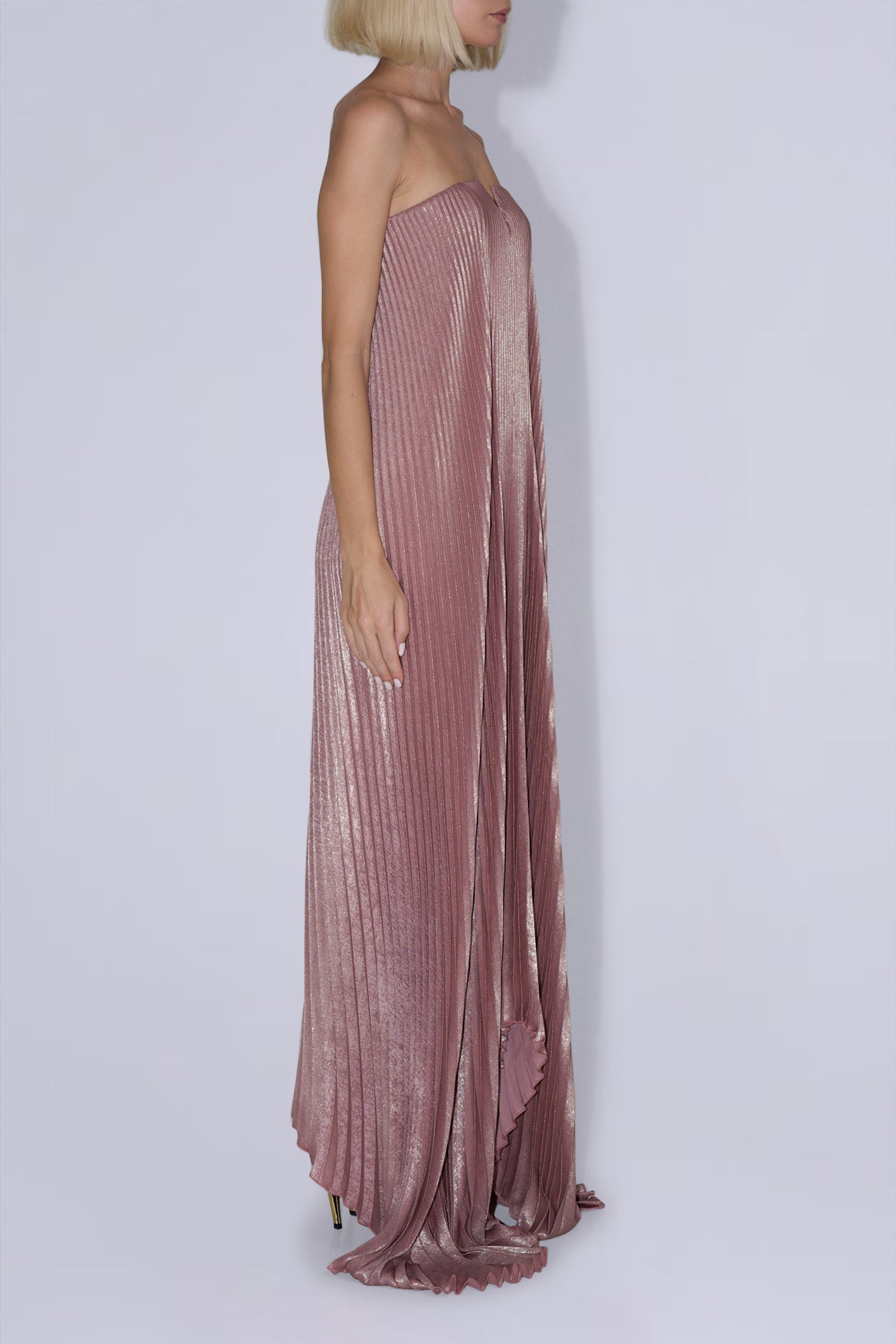 Black Tie Gown - Rose Quartz Shimmer