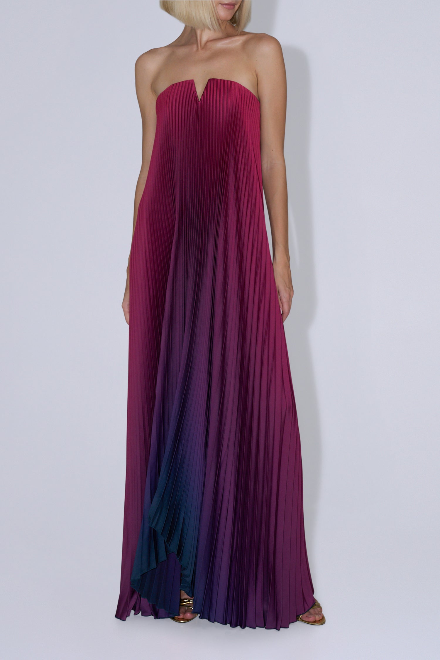Black Tie Gown - Oxblood Ombre