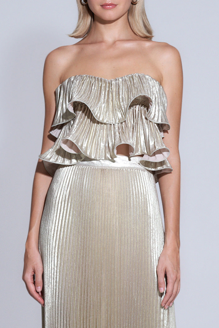 Romance Top - Gold Shimmer