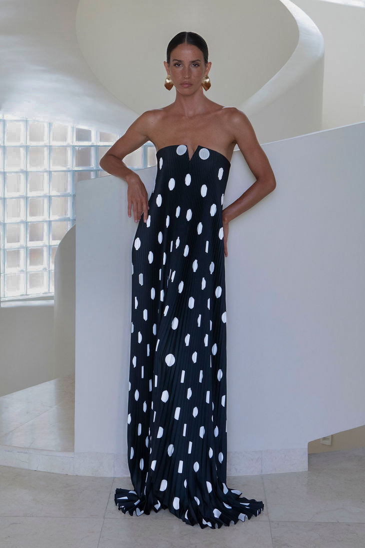 Black Tie Gown - Polka Noir