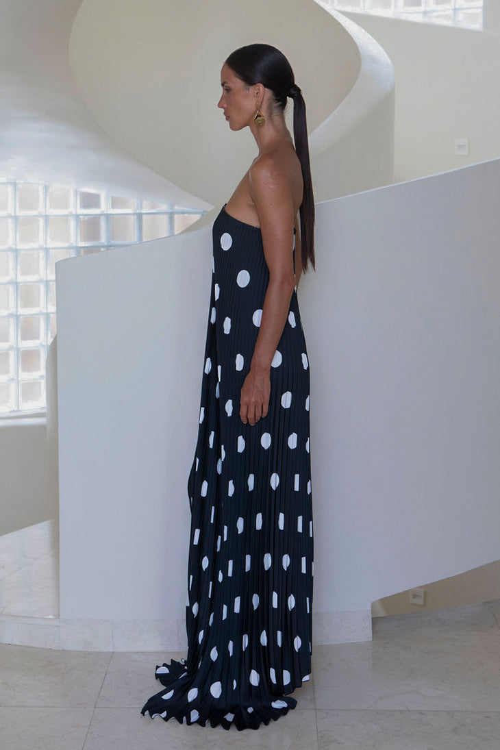 Black Tie Gown - Polka Noir