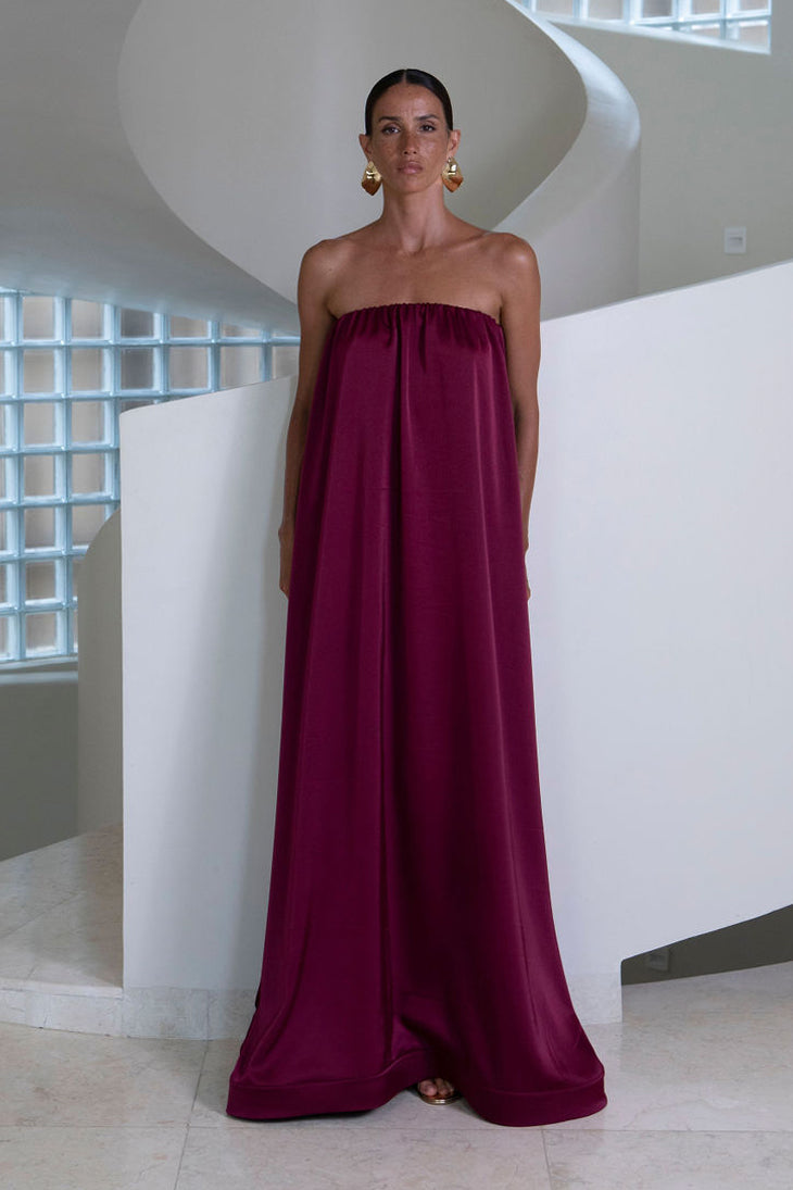 Costiera Dress - Wine