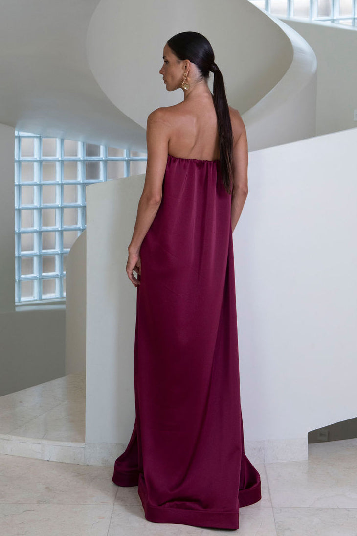 Costiera Dress - Wine