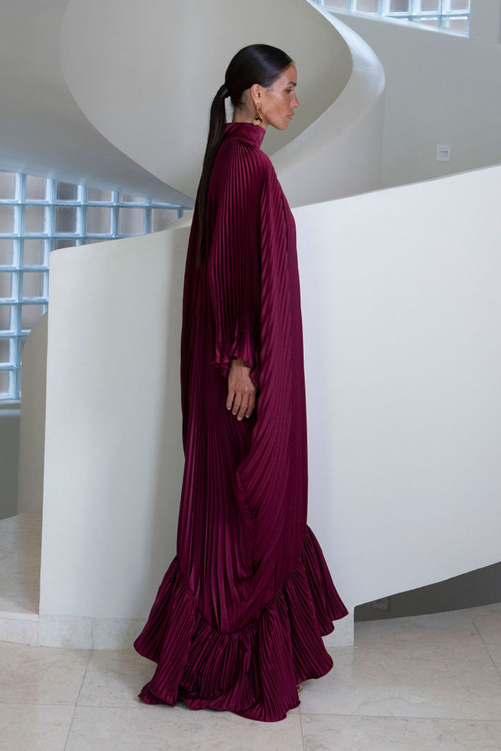 Empire Gown - Wine