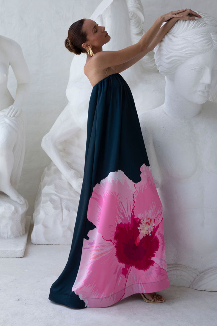 Costiera Dress - Hibiscus Midnight