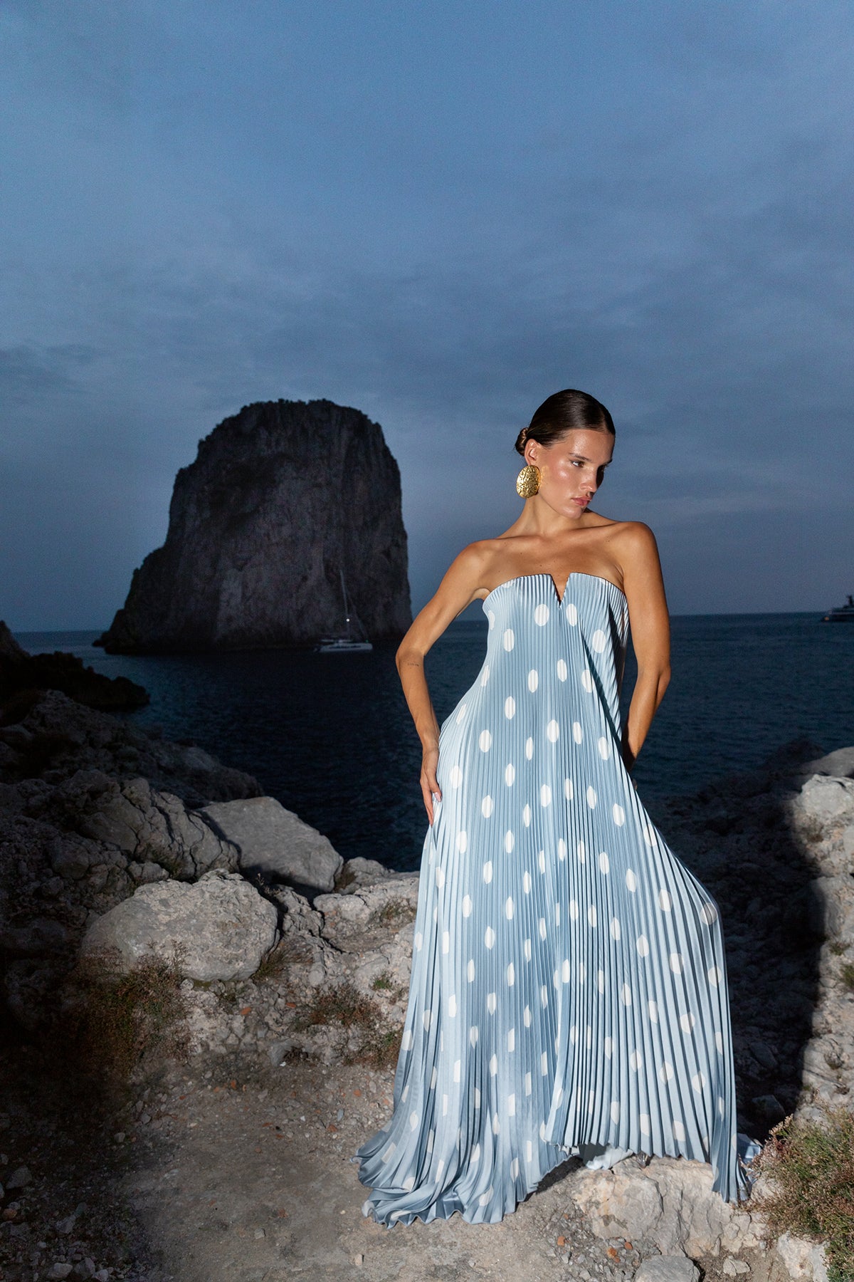 Black Tie Gown - Baltic Polka