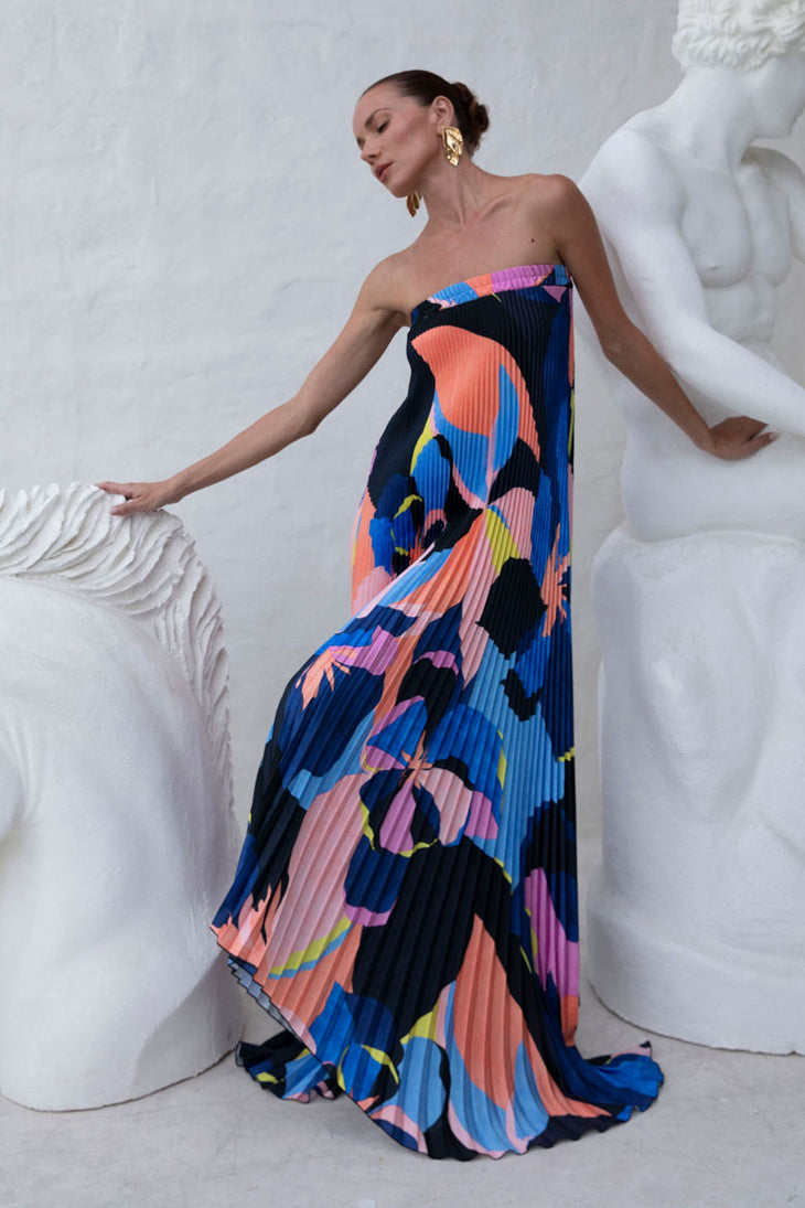 Bisous Strapless Gown - Noir Calypso