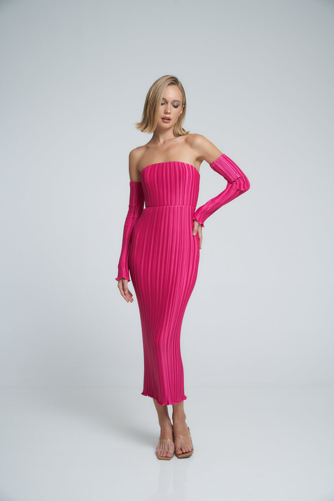 Gatsby Gown Cerise L ID E WOMAN