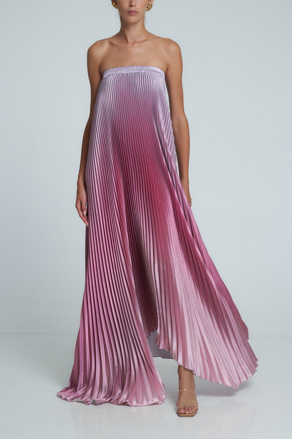 Bisous Strapless Gown - Mauve Ombre