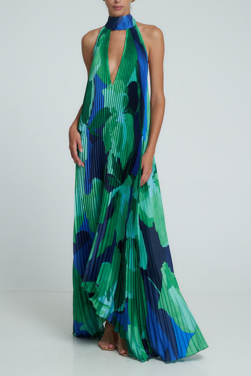 Opera Gown - Capri Green