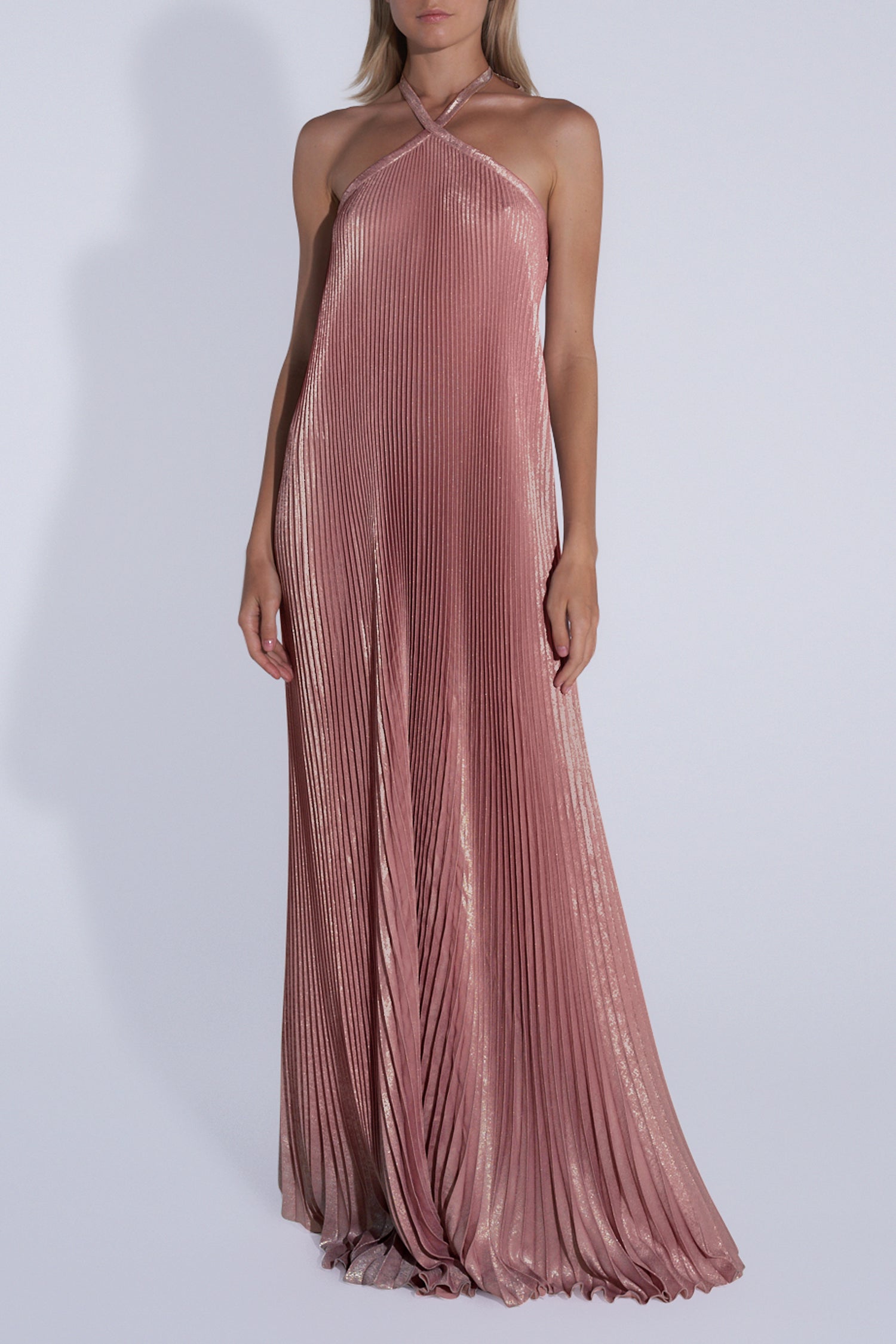 Deesse Gown - Rose Pink Shimmer