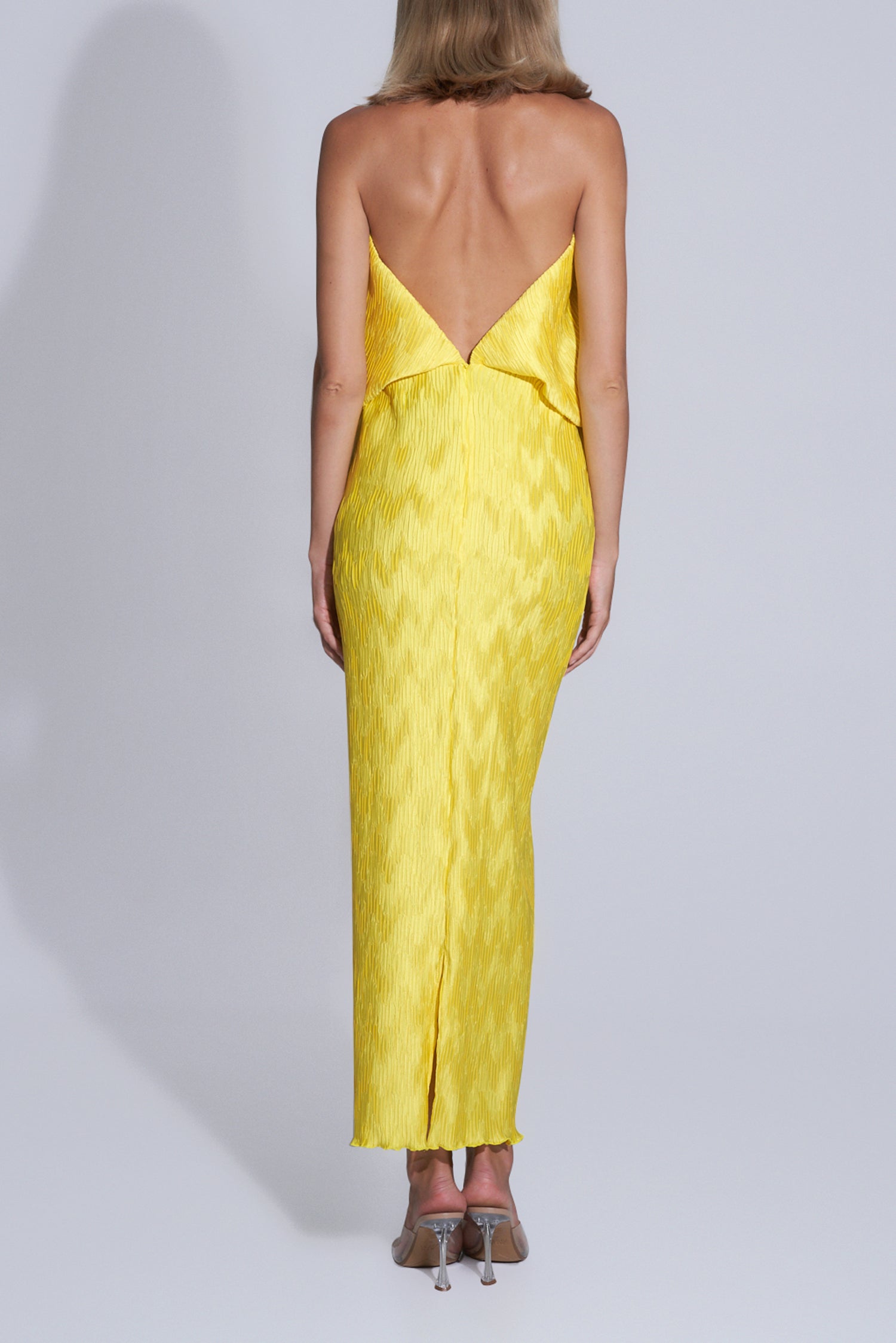 Riviera Sleeveless Gown - Limone