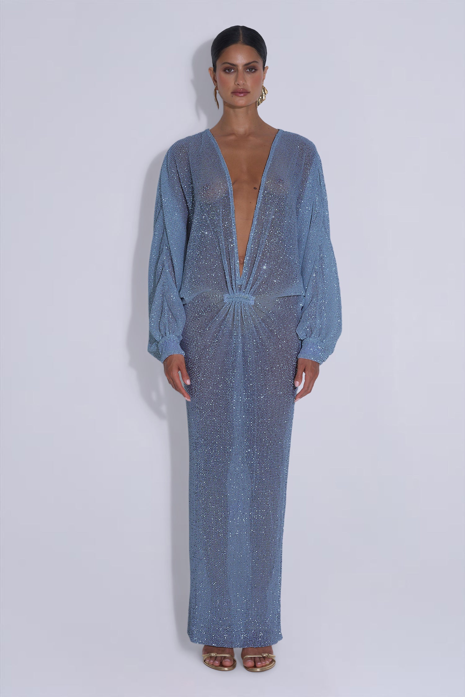 Experimental Gown - Steel Sequin