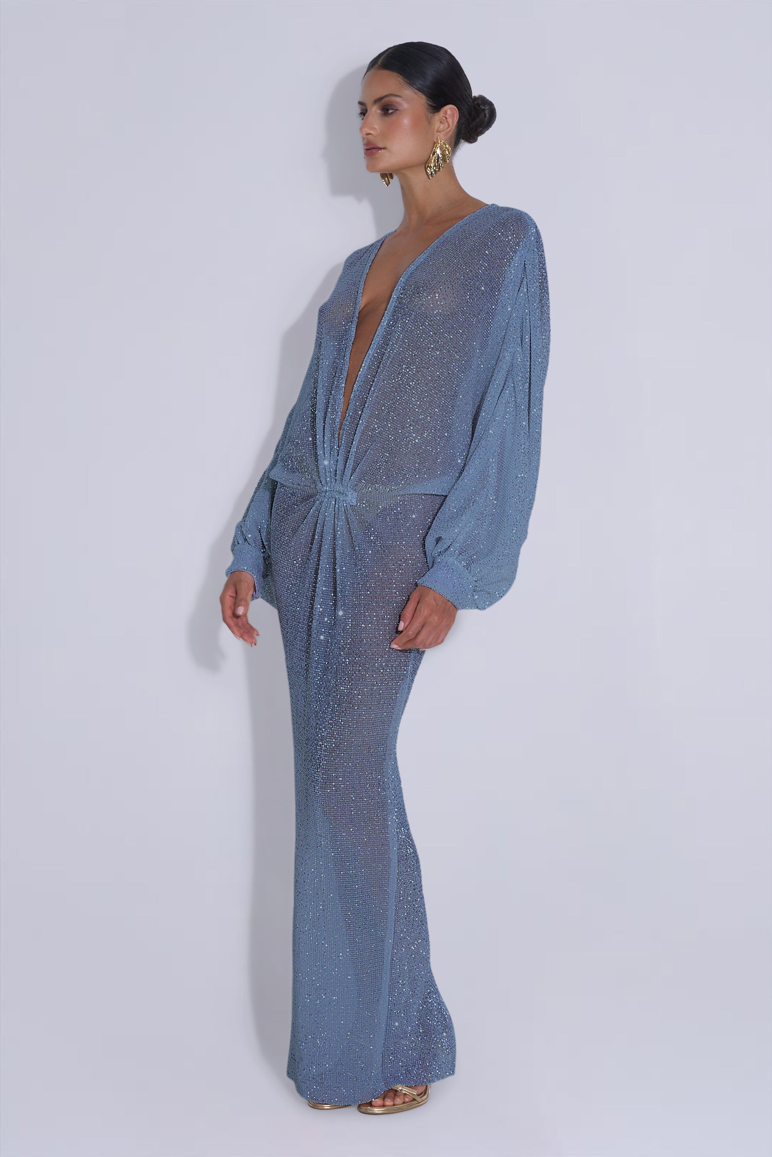Experimental Gown - Steel Sequin