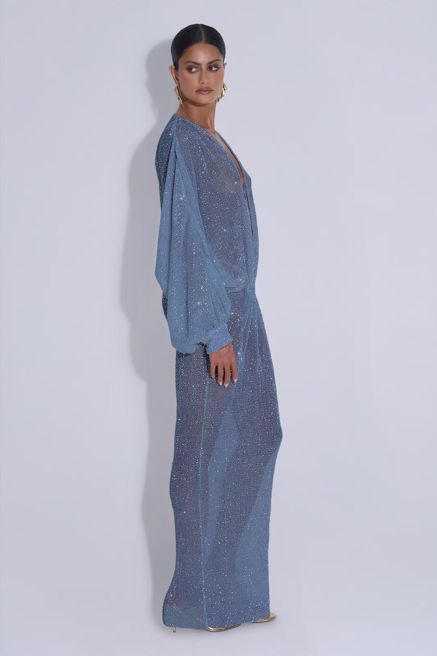 Experimental Gown - Steel Sequin