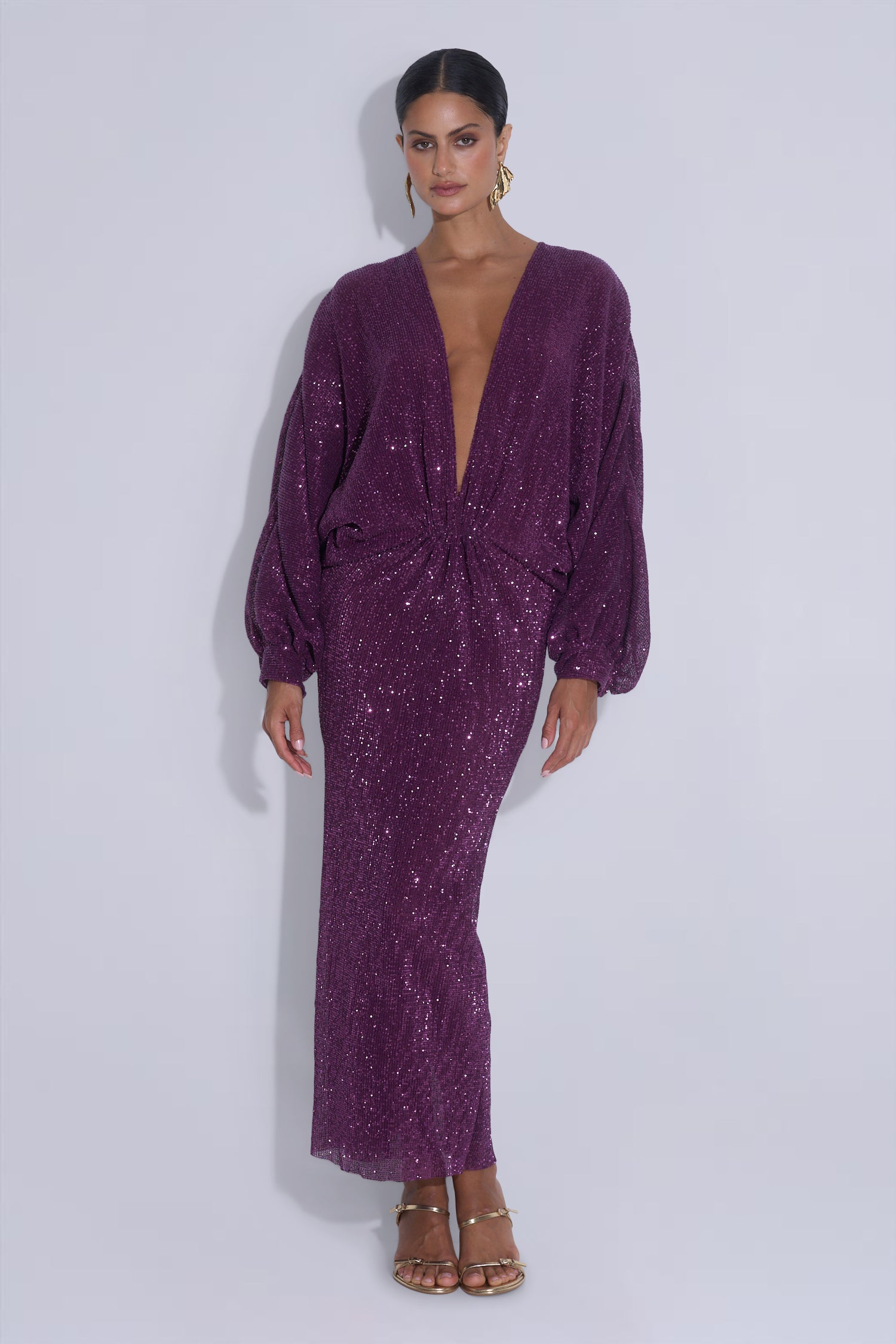 Experimental Gown - Plum Sequin