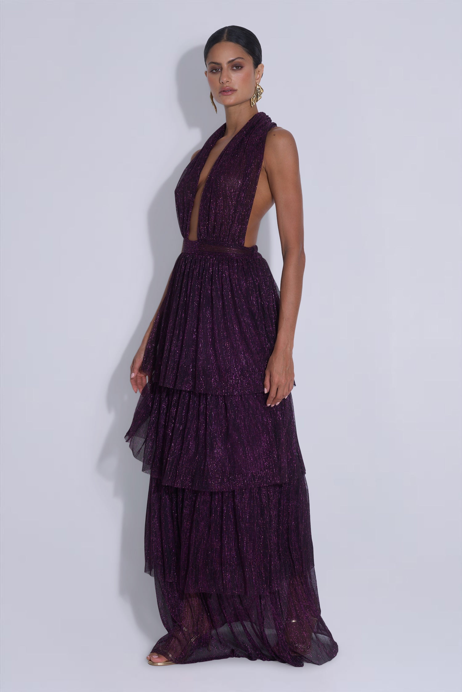 Nammos Gown - Plum Moonlight