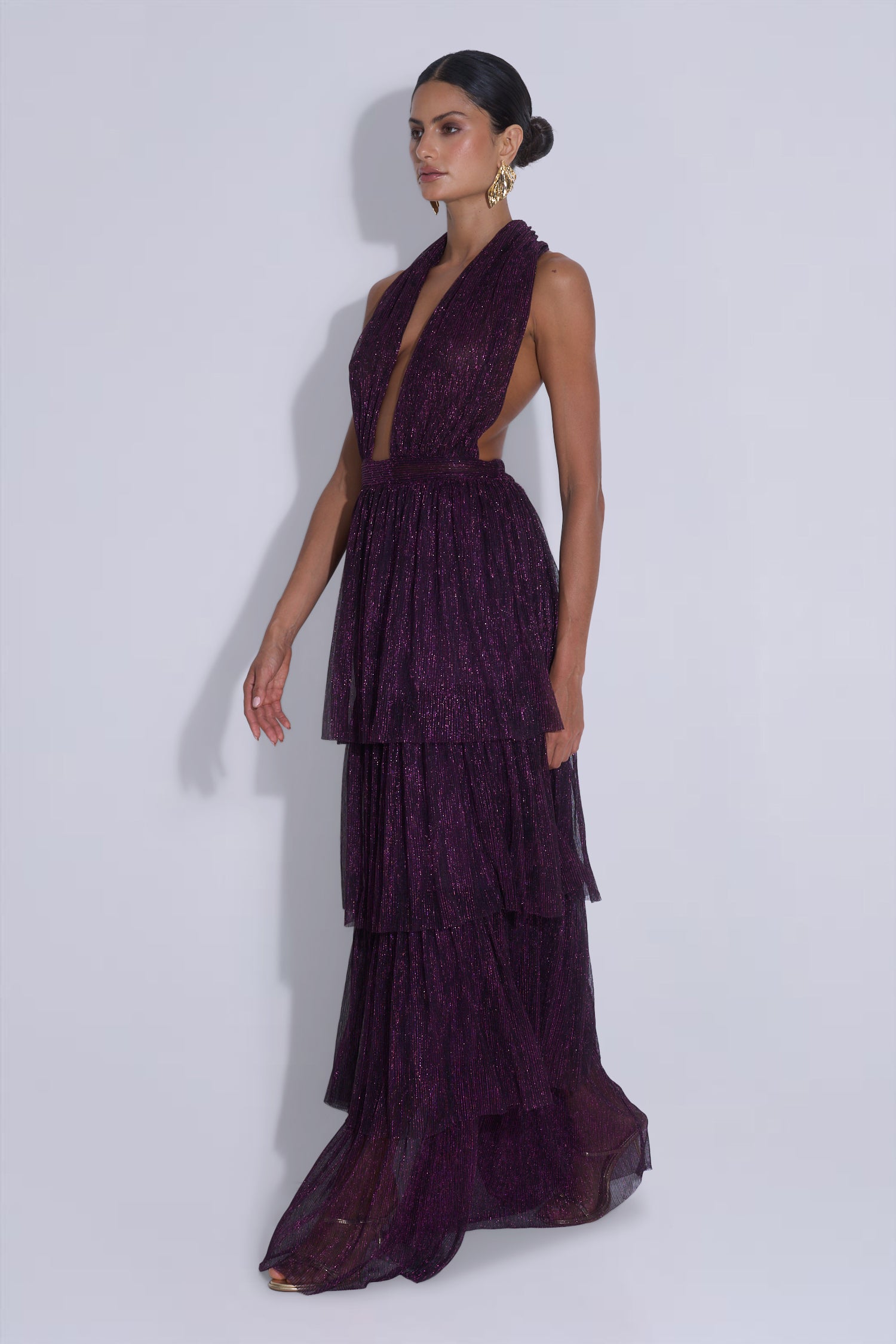 Nammos Gown - Plum Moonlight