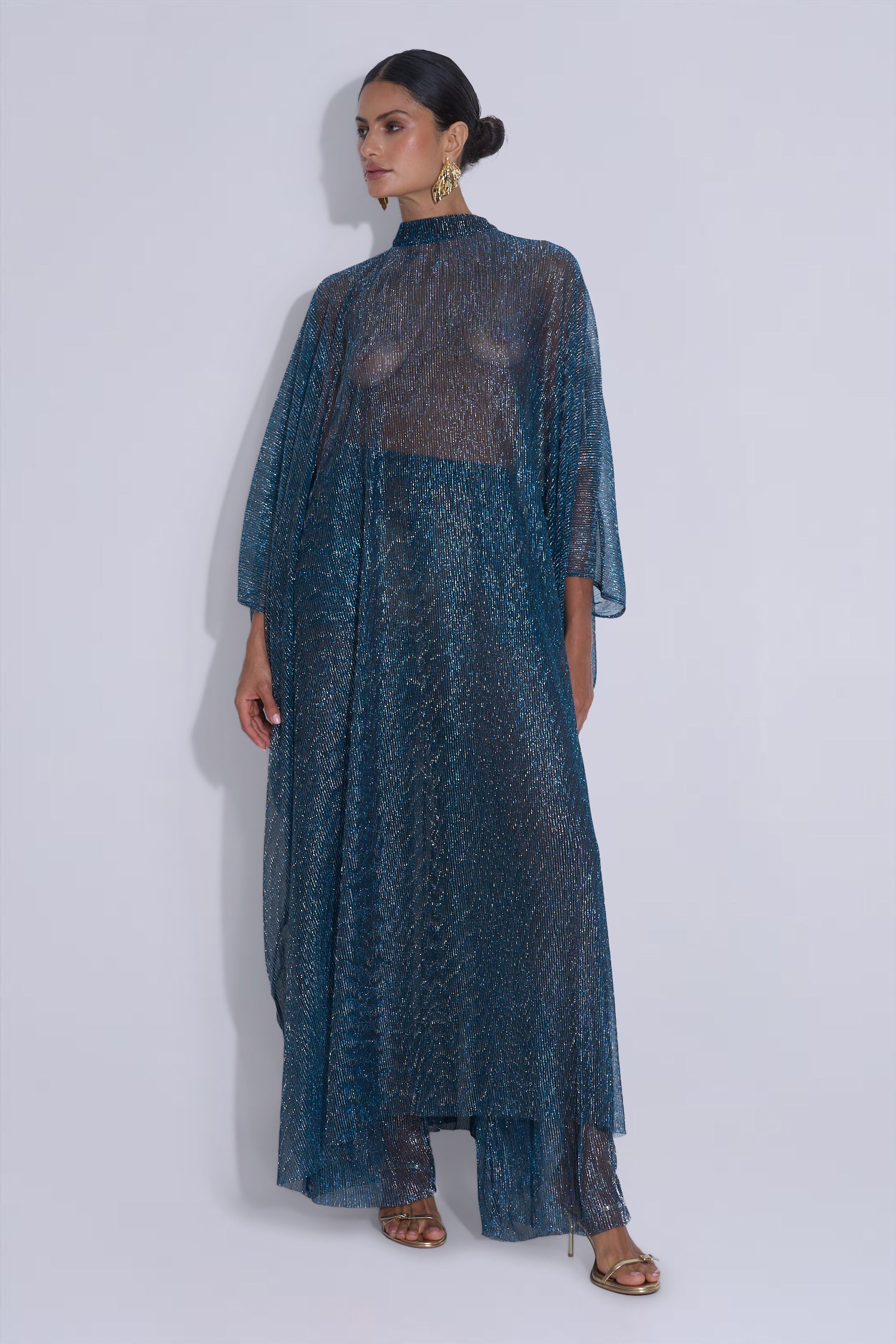 Lounge Pant - Teal Moonlight