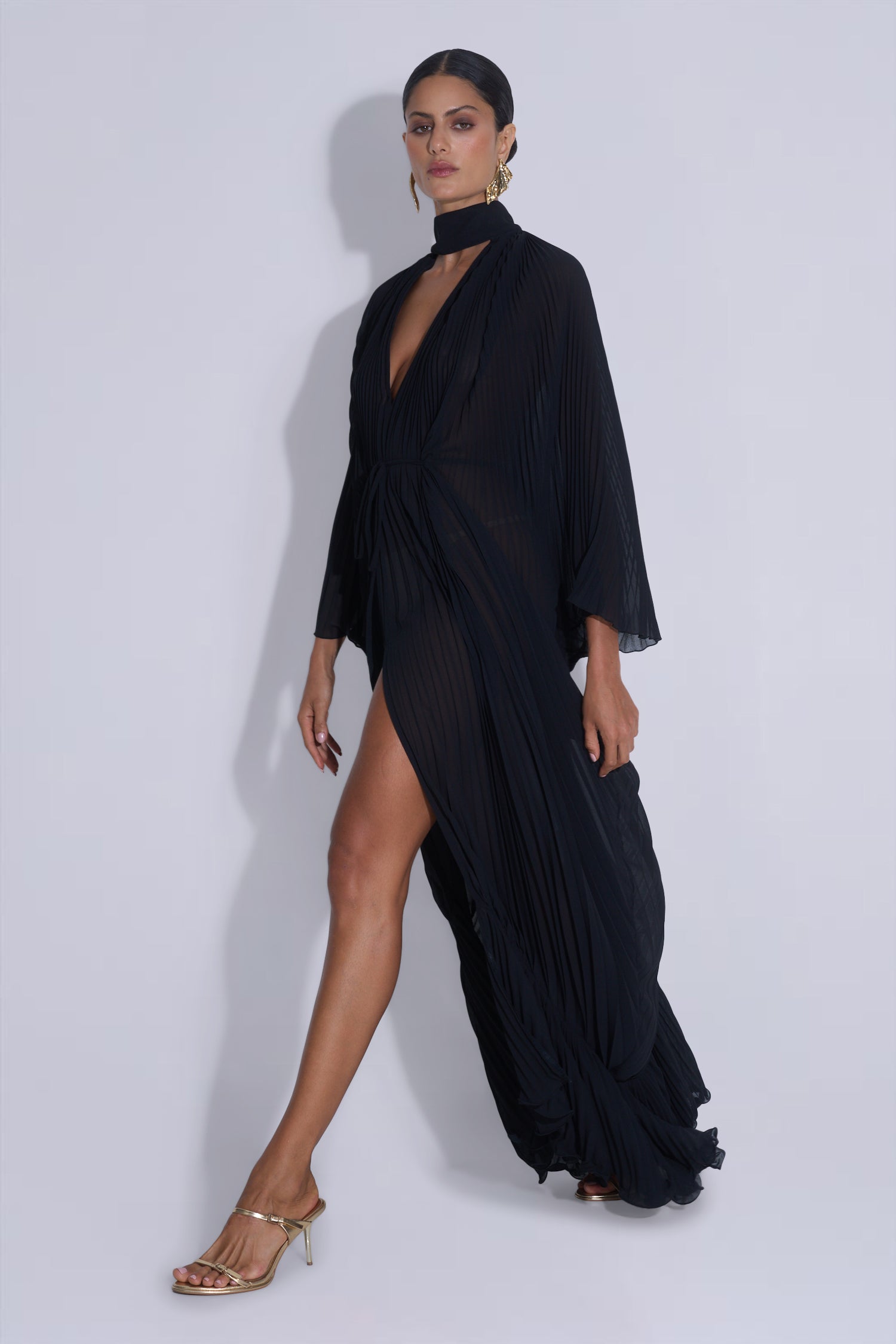 Venus Gown - Noir Crepe