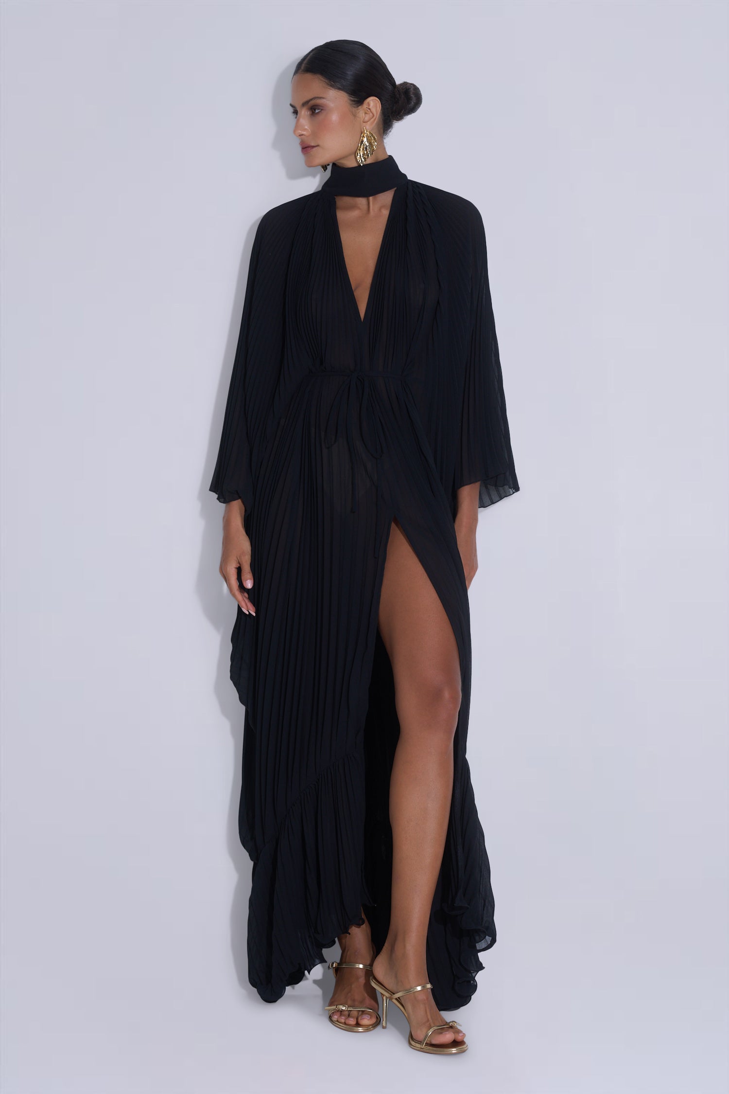Venus Gown - Noir Crepe